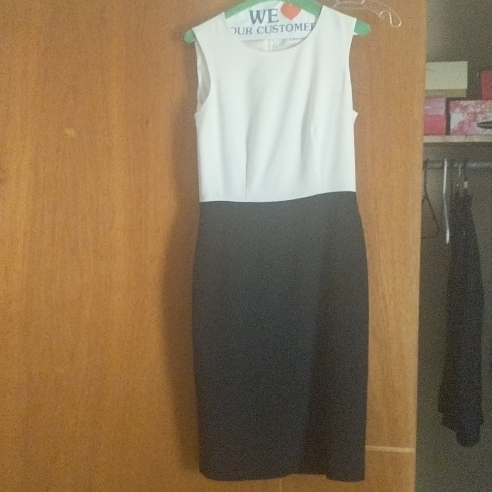White black dress
